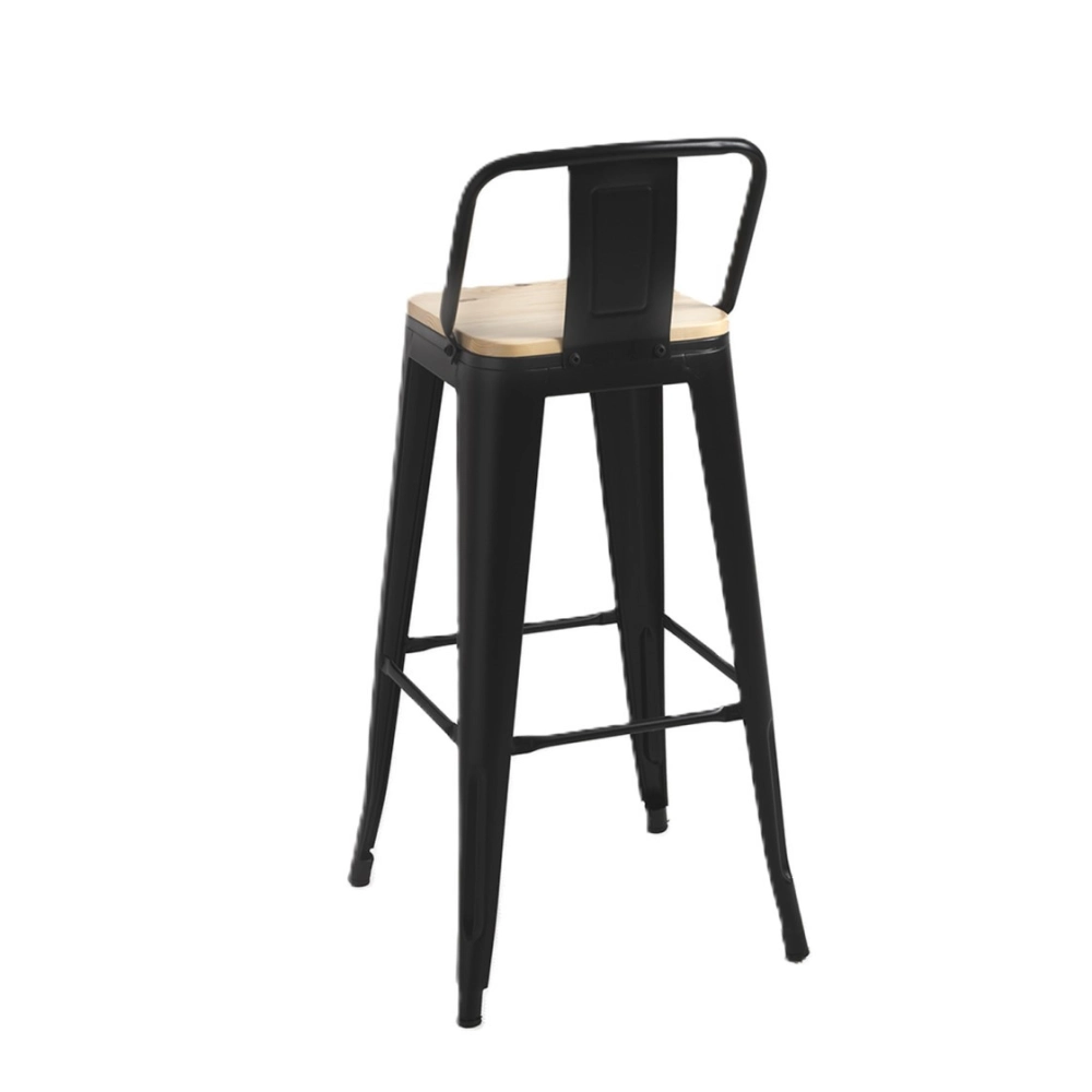 Taburete Tolix Asiento de Madera