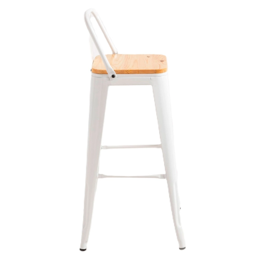 Taburete Tolix Asiento de Madera