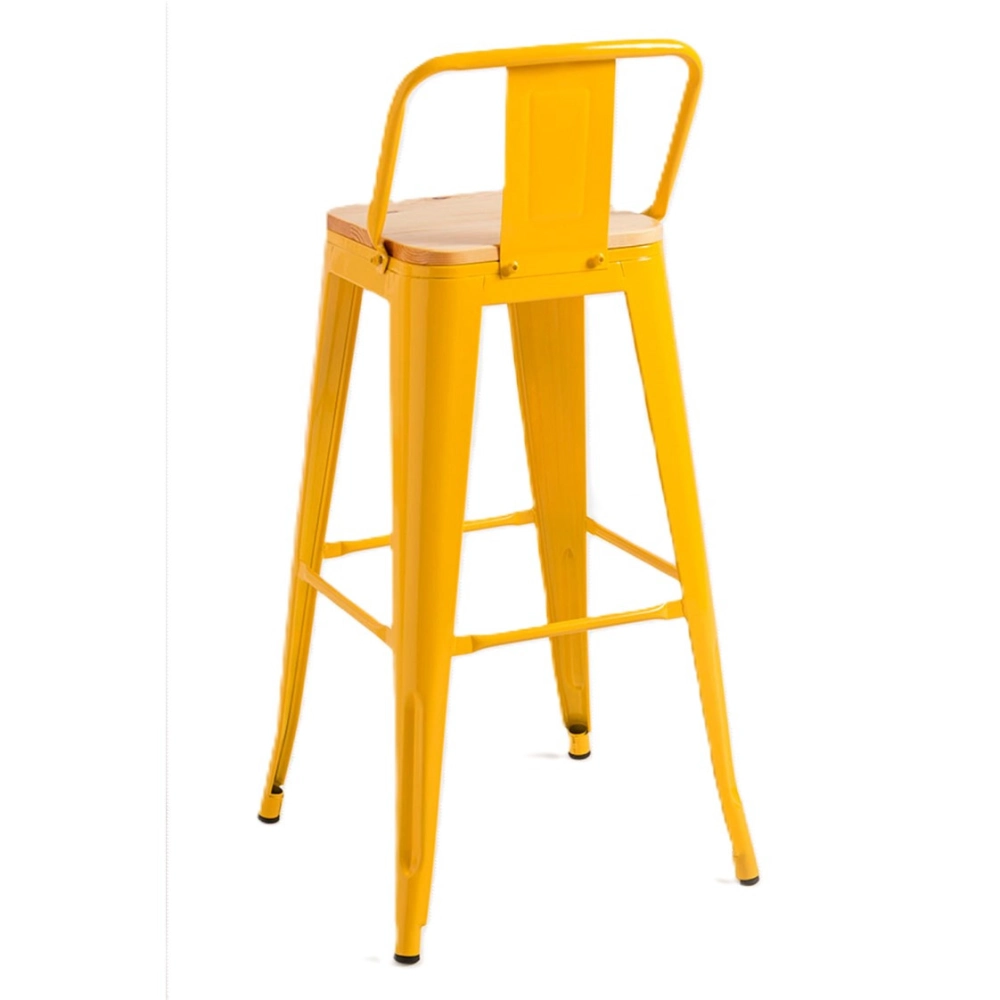 Taburete Tolix Asiento de Madera