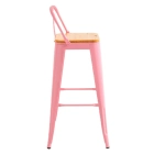 Taburete Tolix Asiento de Madera