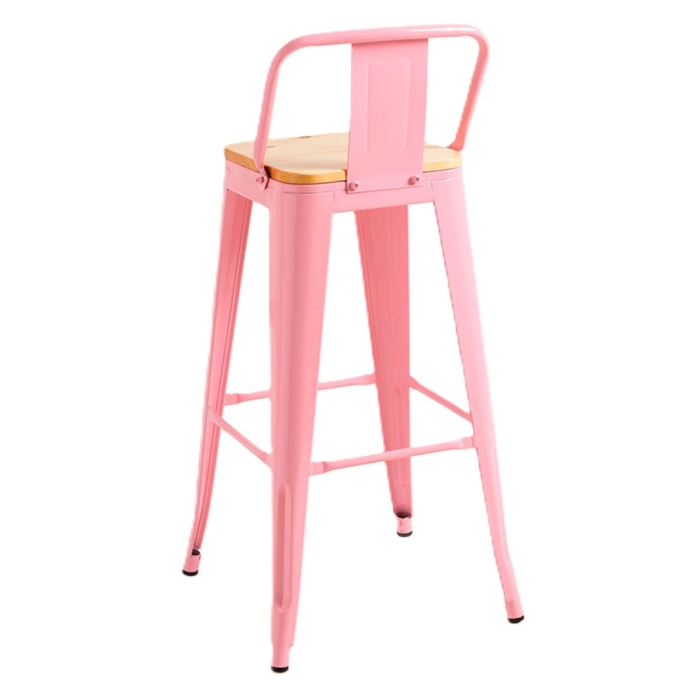 Taburete Tolix Asiento de Madera