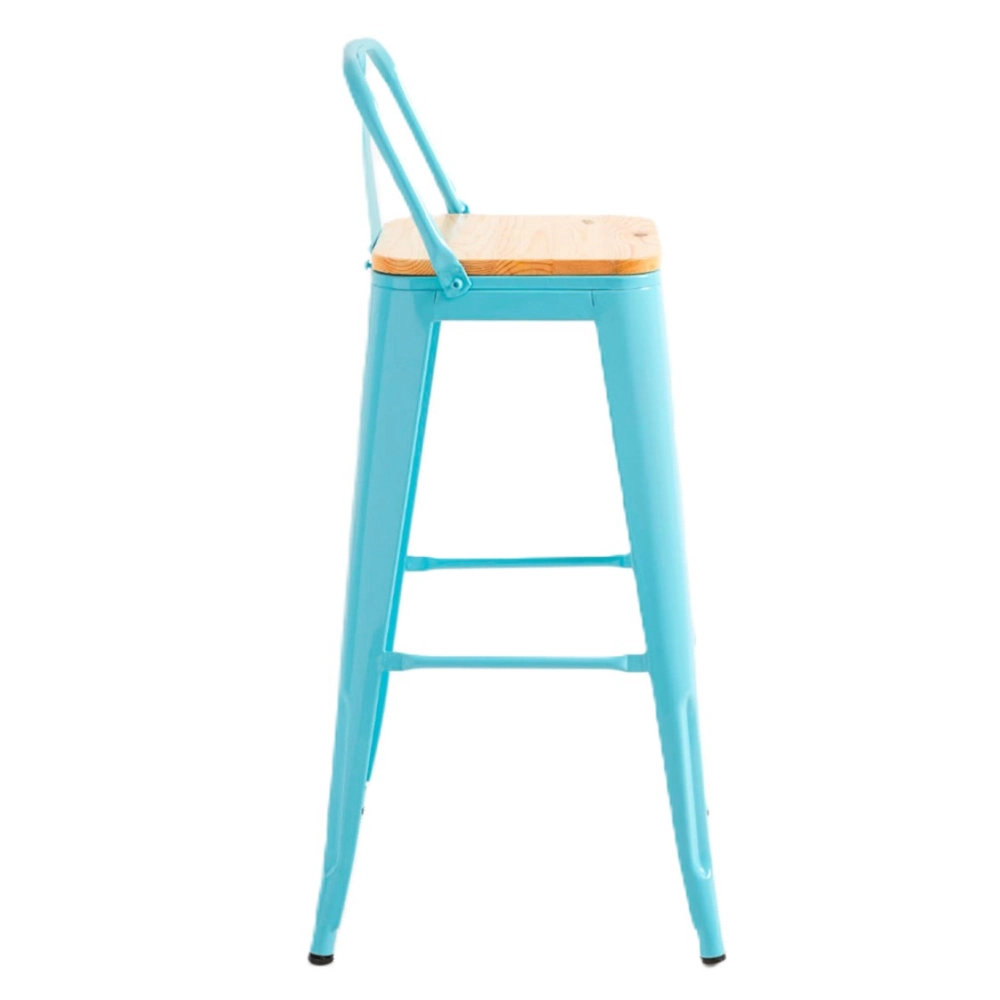 Taburete Tolix Asiento de Madera