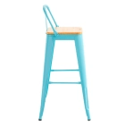 Taburete Tolix Asiento de Madera