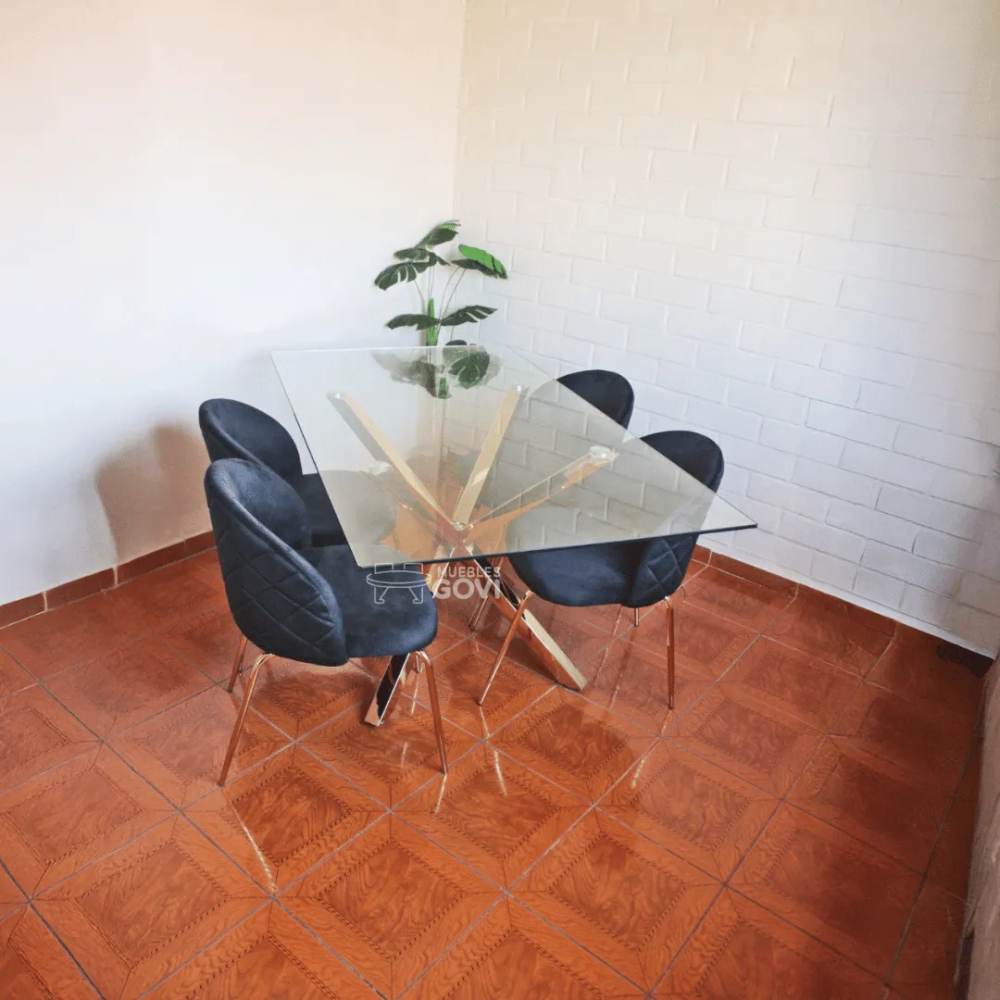 Comedor Ventuari Mesa Rectangular y Silla Bread