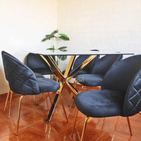 Comedor Ventuari Mesa Rectangular y Silla Bread