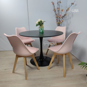 Comedor Parkert Mesa Redonda y Sillas Tulip
