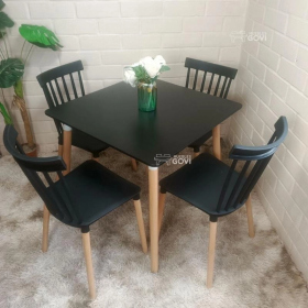 Comedor Sofia Mesa Cuadrada 80x80cm y Sillas Windsor
