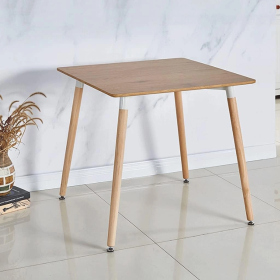 Comedor Merida Mesa Cuadrada 80x80cm  y Sillas Eames