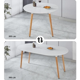 Mesa Extensible Blanca (100cm -180cm)