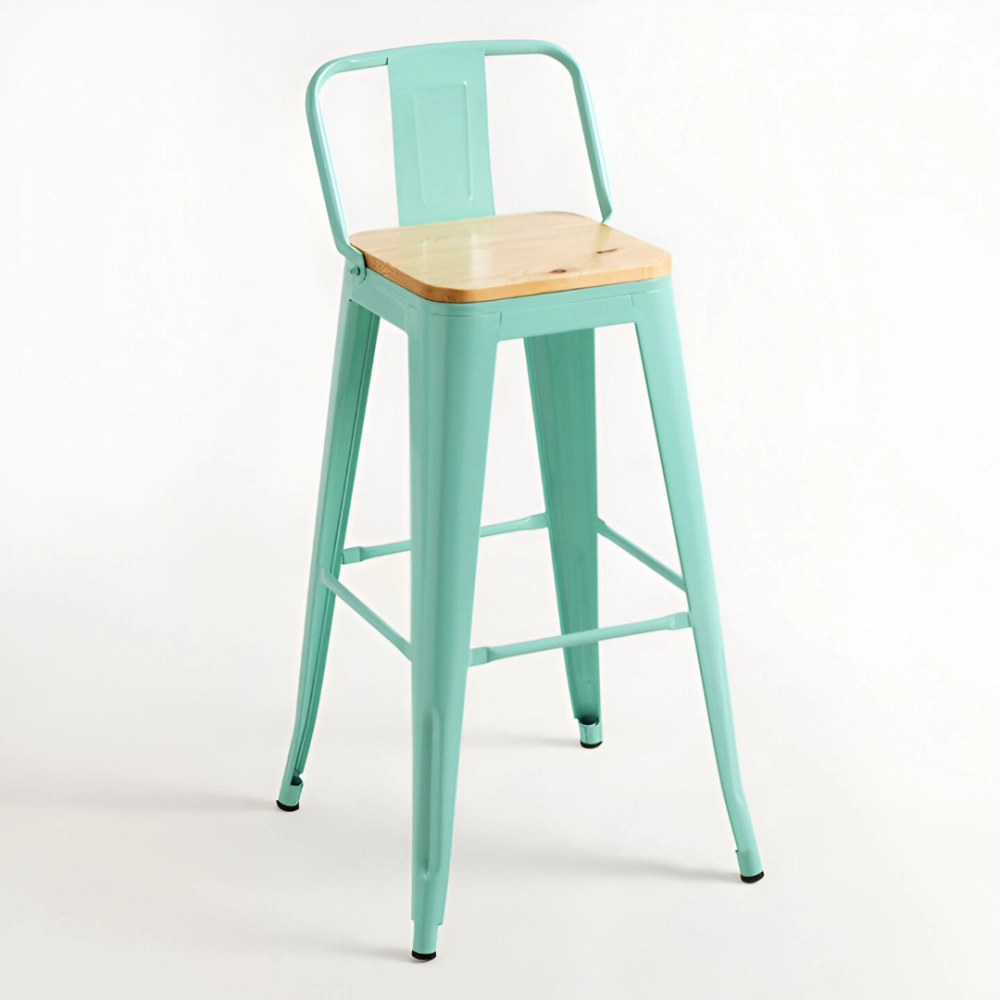 Taburete Tolix Asiento de Madera