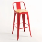 Taburete Tolix Asiento de Madera