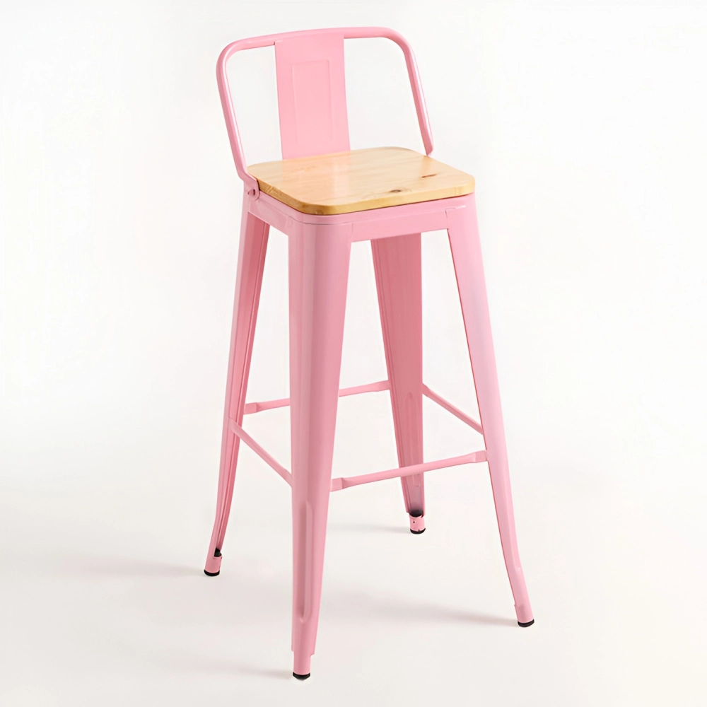 Taburete Tolix Asiento de Madera