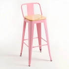 Taburete Tolix Asiento de Madera