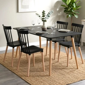 Comedor Ávila Mesa Rectangular y Sillas Windsor