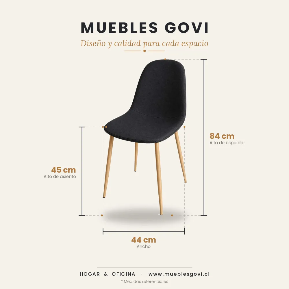 Comedor Rectangular Vidrio 140x90cm 4 Sillas