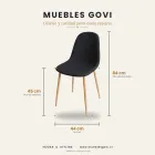 Comedor Rectangular Vidrio 140x90cm 4 Sillas