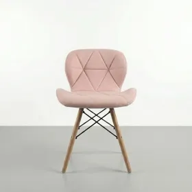 Silla Radar Acolchada Ecocuero Patas de Madera · Silla Radar