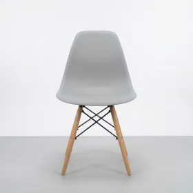 Silla Eames DSW Polipropileno Patas de Madera Haya · Silla Eames