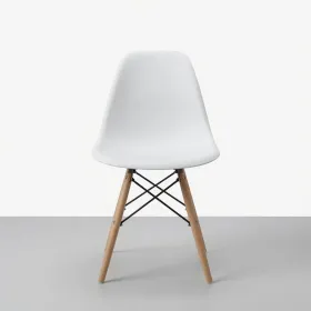 Silla Eames DSW Polipropileno Patas de Madera Haya · Silla Eames