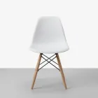 Silla Eames DSW Polipropileno Patas de Madera Haya · Silla Eames