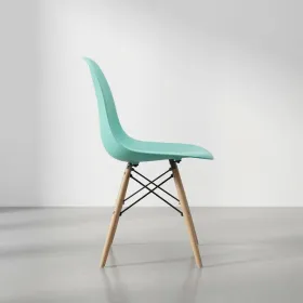 Silla Eames DSW Polipropileno Patas de Madera Haya · Silla Eames