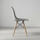 Silla Eames DSW Polipropileno Patas de Madera Haya · Silla Eames