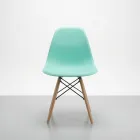 Silla Eames DSW Polipropileno Patas de Madera Haya · Silla Eames