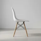 Silla Eames DSW Polipropileno Patas de Madera Haya · Silla Eames
