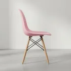 Silla Eames DSW Polipropileno Patas de Madera Haya · Silla Eames