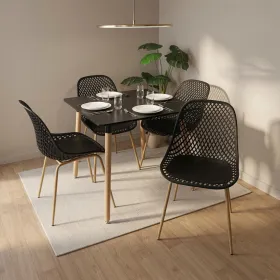 Comedor Mesa Eames MDF 80x80cm Sillas Panal