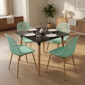 Comedor Mesa Eames MDF 80x80cm Sillas Panal