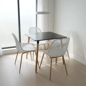 Comedor Mesa Eames MDF 80x80cm Sillas Panal