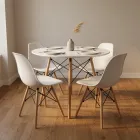 Comedor Mesa Redonda Eames 80cm 4 Sillas Eames