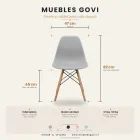 Comedor Mesa Redonda Eames 80cm 4 Sillas Eames