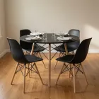 Comedor Mesa Redonda Eames 80cm 4 Sillas Eames
