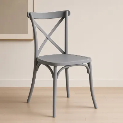 Silla Danubio (Crossback) Polipropileno Respaldo en X