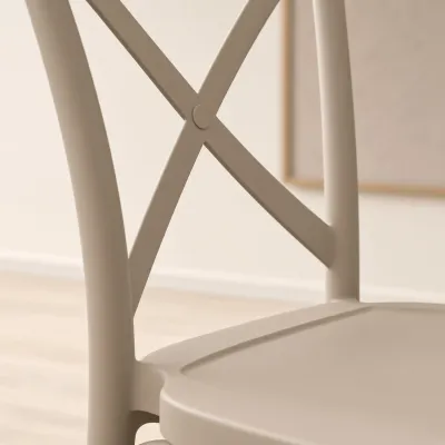 Silla Danubio (Crossback) Polipropileno Respaldo en X