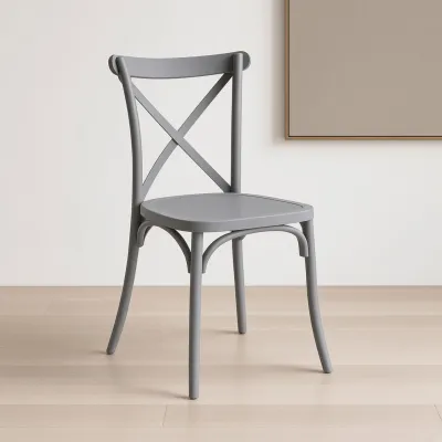 Silla Danubio (Crossback) Polipropileno Respaldo en X