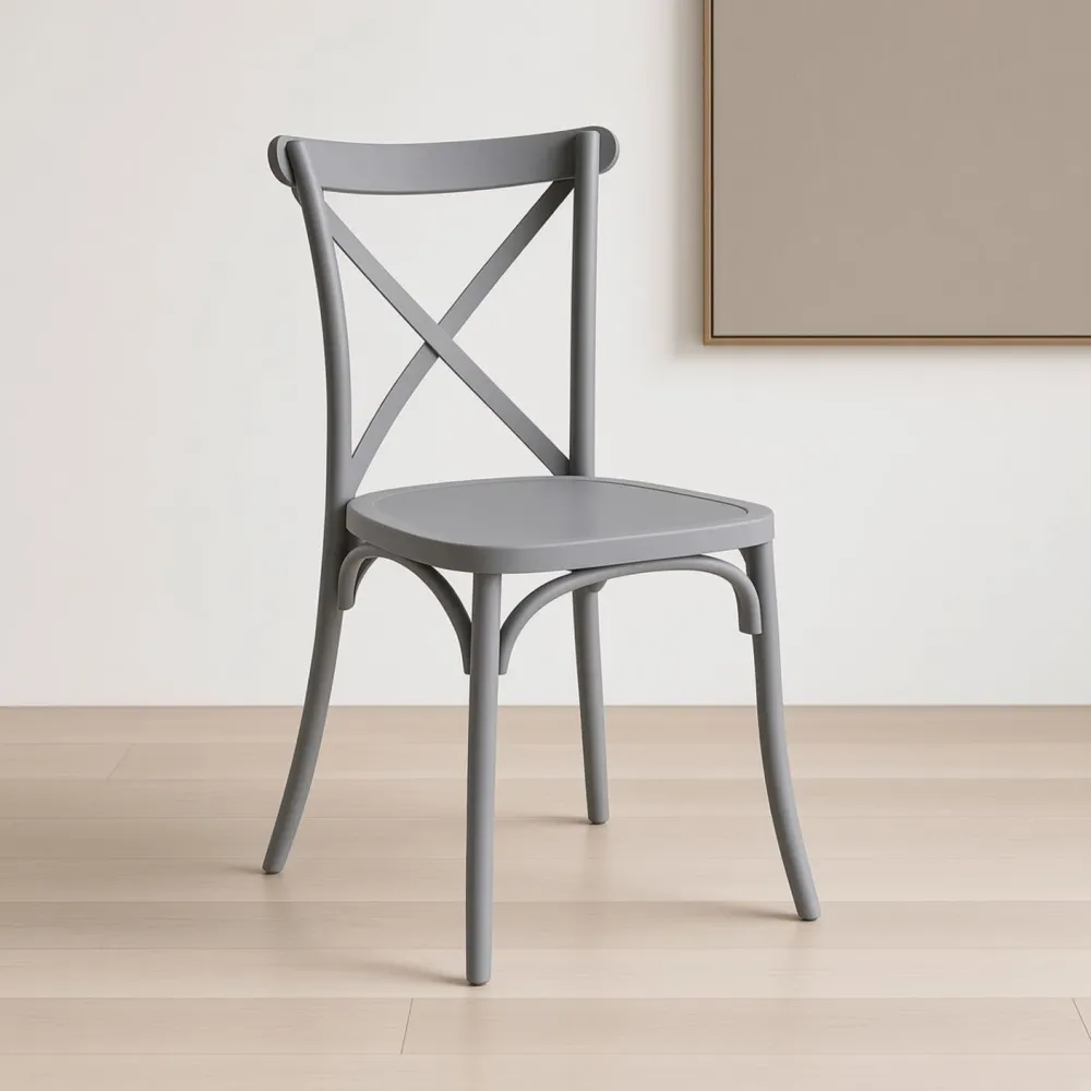 Silla Danubio (Crossback) Polipropileno Respaldo en X