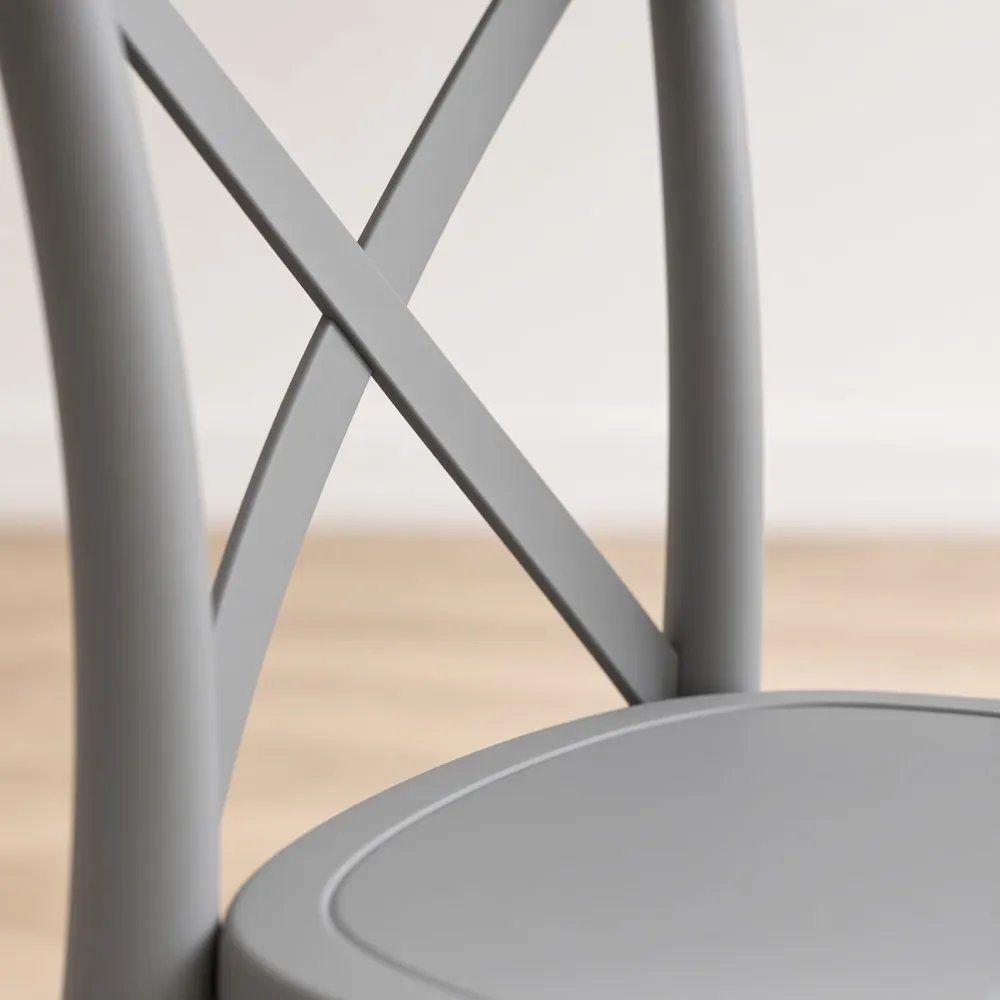 Silla Danubio (Crossback) Polipropileno Respaldo en X