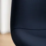 Silla Scoop Tapizada Lino Base Acero Diseño Minimalista