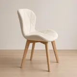 Silla Radar Velvet Mariposa Terciopelo Patas Madera Haya
