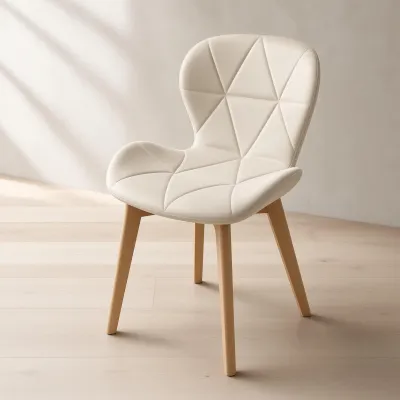 Silla Radar Velvet Mariposa Terciopelo Patas Madera Haya