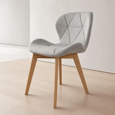 Silla Radar Velvet Mariposa Terciopelo Patas Madera Haya
