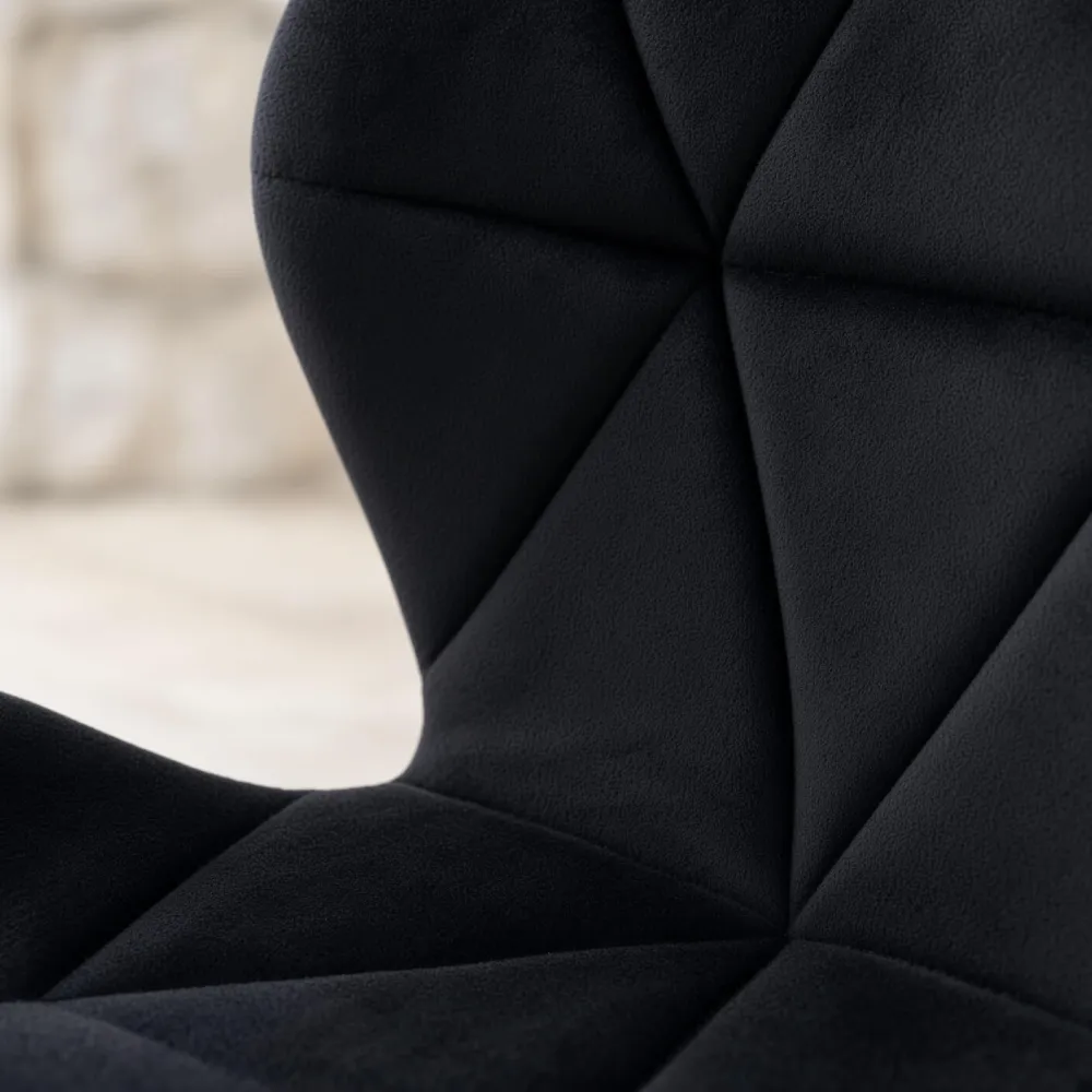 Silla Radar Velvet Mariposa Terciopelo Patas Madera Haya