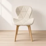 Silla Radar Velvet Mariposa Terciopelo Patas Madera Haya