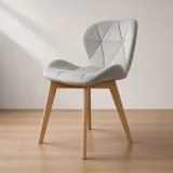 Silla Radar Velvet Mariposa Terciopelo Patas Madera Haya