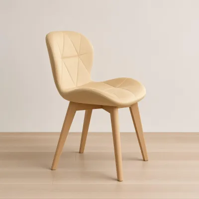 Silla Radar Velvet Mariposa Terciopelo Patas Madera Haya