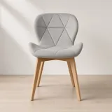 Silla Radar Velvet Mariposa Terciopelo Patas Madera Haya