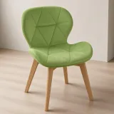 Silla Radar Velvet Mariposa Terciopelo Patas Madera Haya